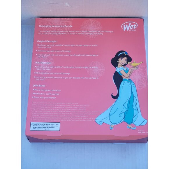 Wet Brush Disney Princess Jasmine Original & Mini Detangler Accessory Set NEW - Picture 4 of 6